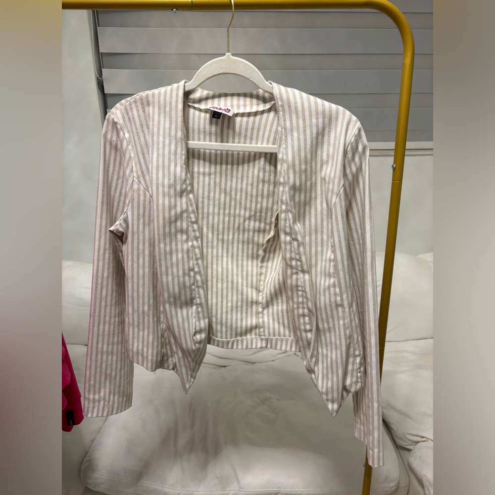 Khaki and white blazer Madrag L